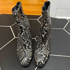 Steve Madden Snake Skin Booties